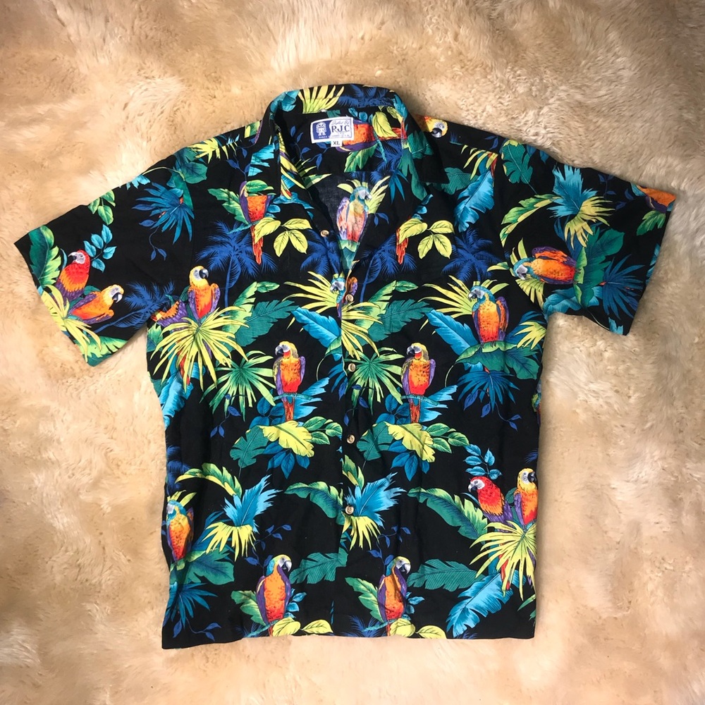 HAWIIAN SHIRT COLORFUL VACATION SPRING SUMMER